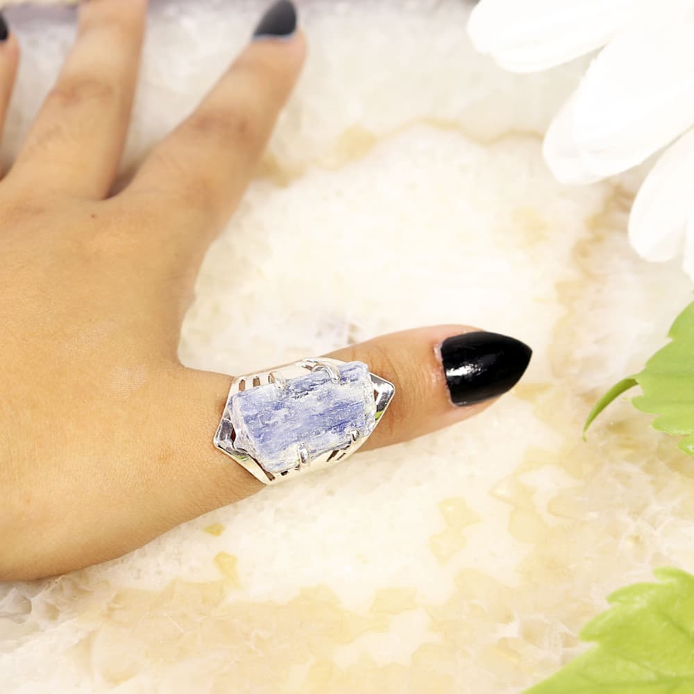 Blue Kyanite Adjustable Ring