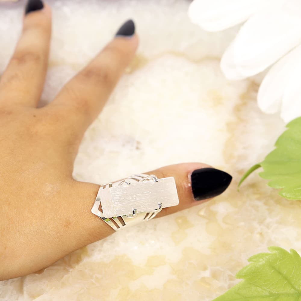 Selenite Adjustable Ring