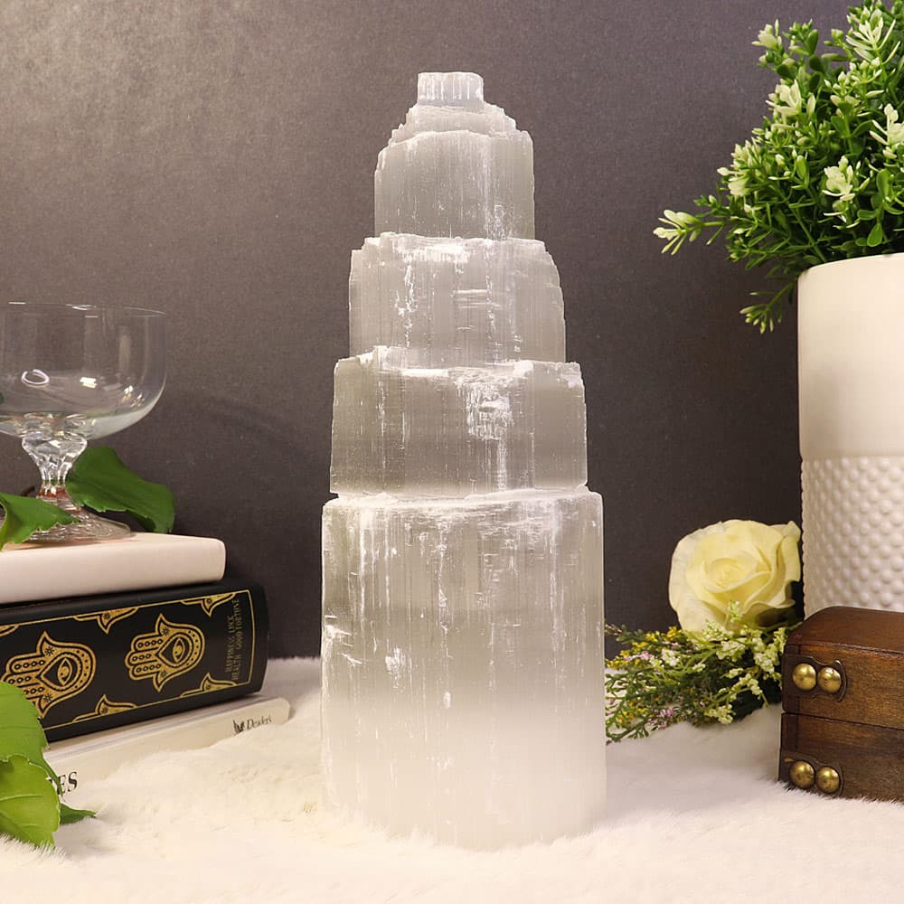 Medium Selenite Skyscraper - Selenite Crystal