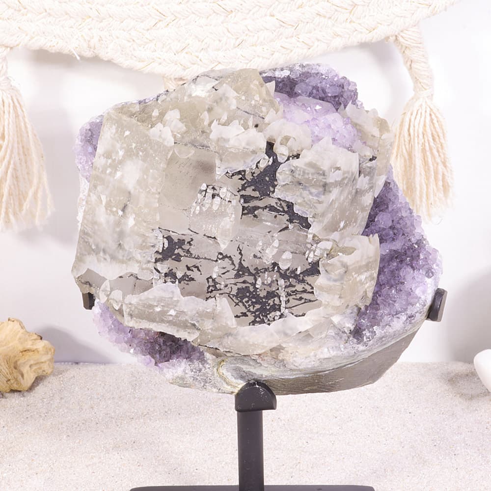 Amethyst with White Calcite (MBUC43)
