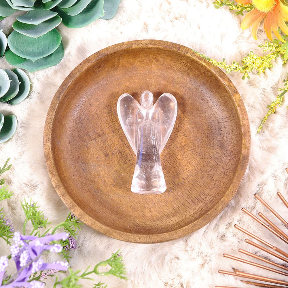 Clear Quartz Crystal Angel (Handmade)
