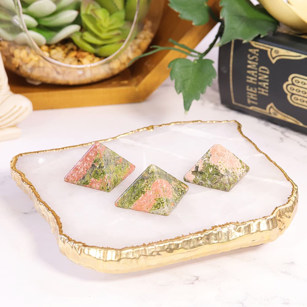 Unakite Mini Pyramid