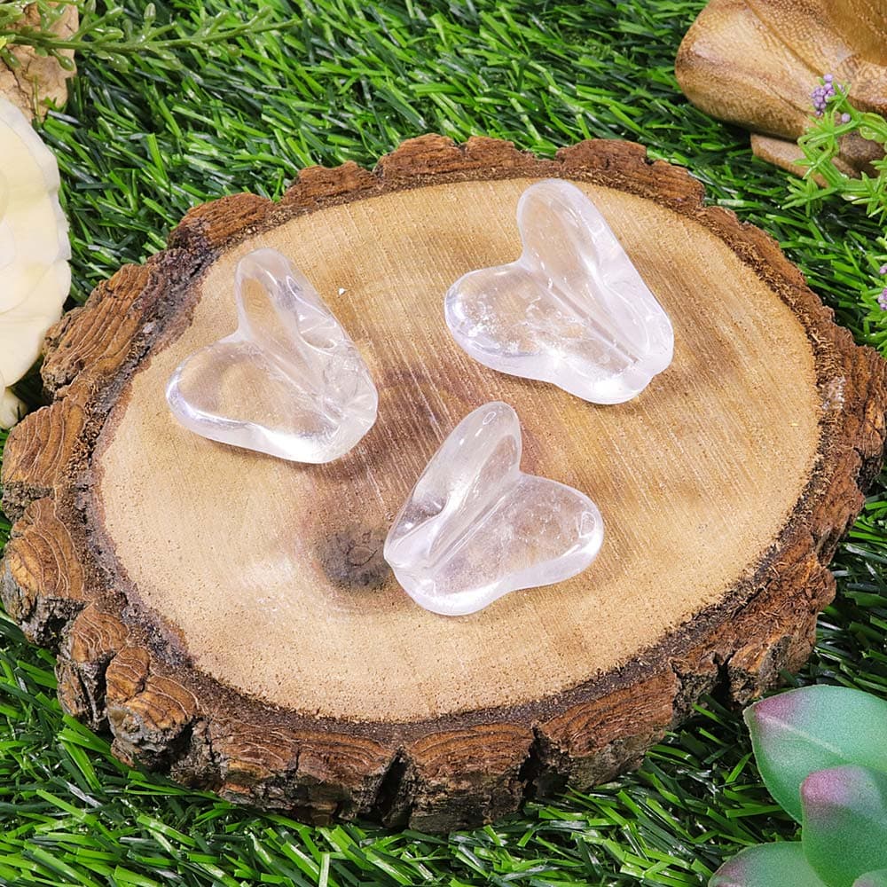 Clear Quartz Mini Butterfly