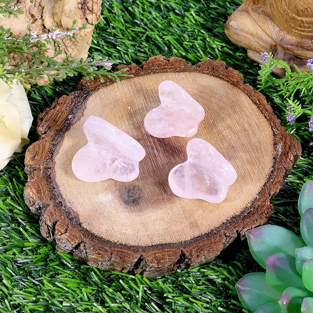 Rose Quartz Mini Butterfly
