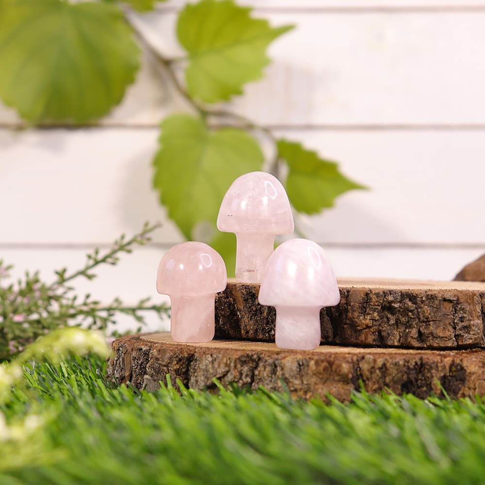 Rose Quartz Mushroom