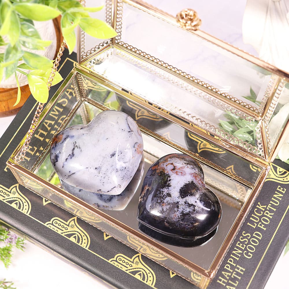 Blue Jasper Heart (Sold/lb)