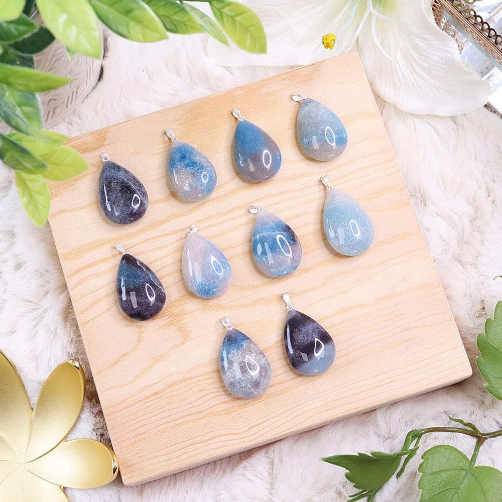 Trolleite Teardrop Pendants