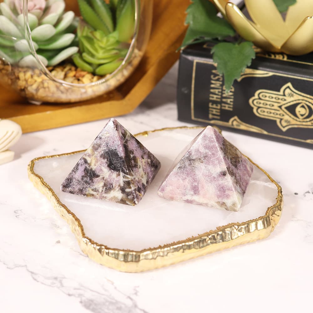 Lepidolite Pyramid