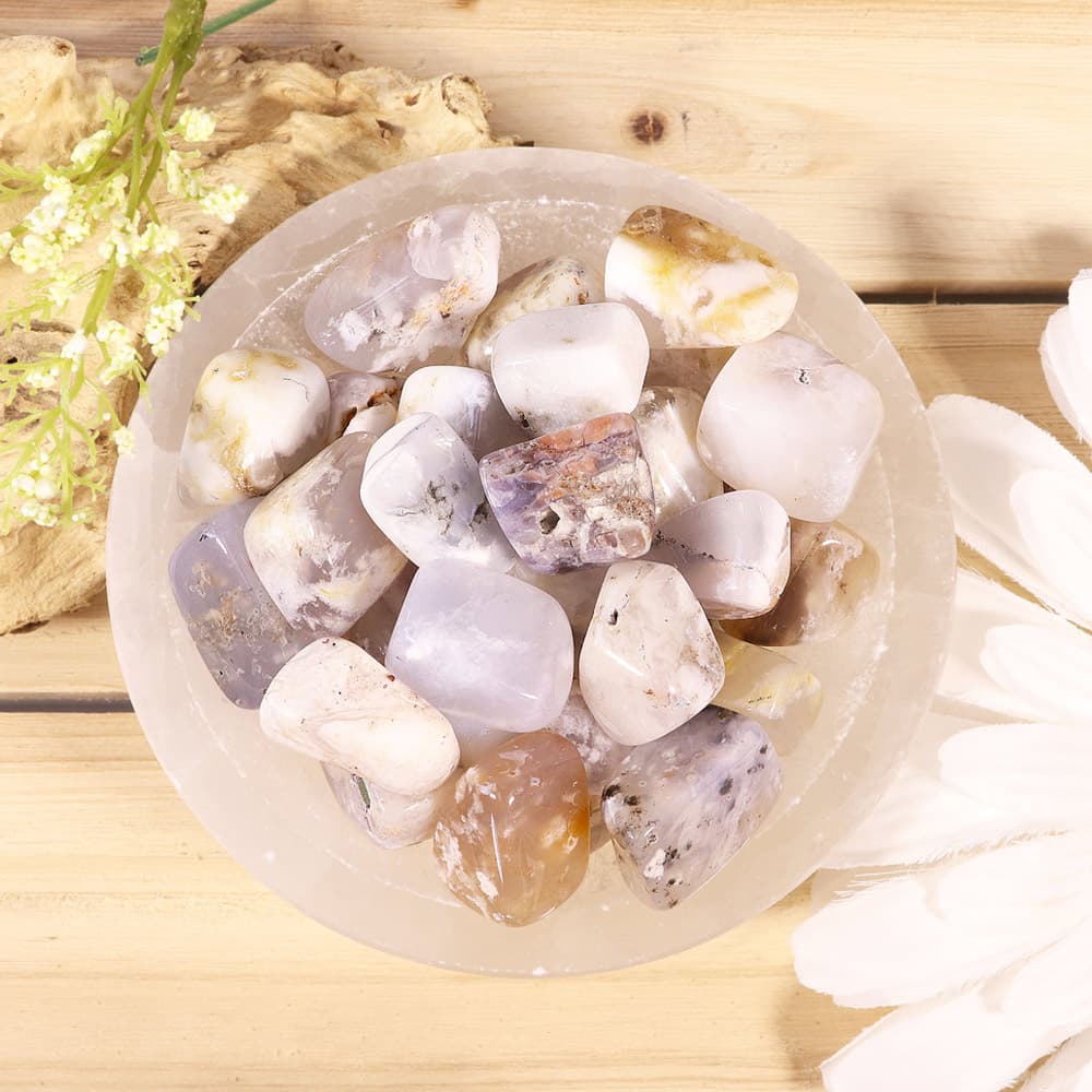 Dendritic Opal Tumbled Stones (1 lb)