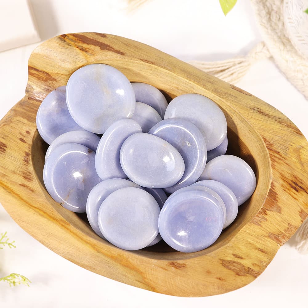 Angelite Worry Stone