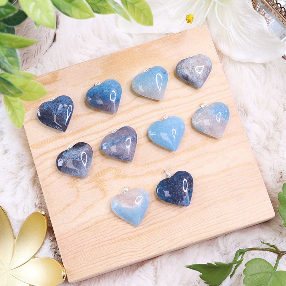 Trolleite Heart Pendants