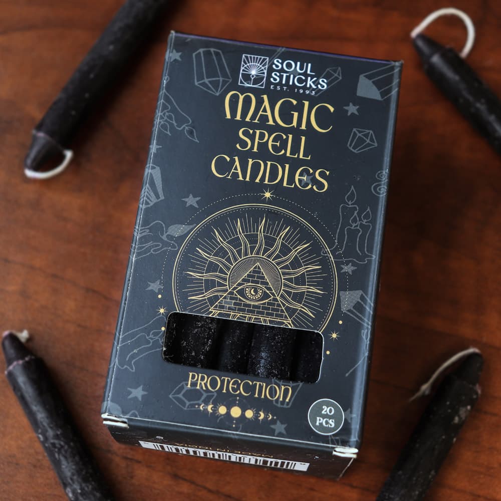 Protection Magic Spell Pillar Candles (Pack of 20)