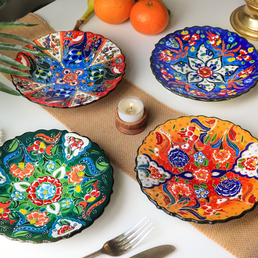 Turkish Hand Painted Ceramic Plate