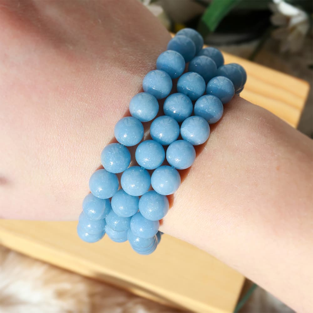 Angelite Bracelet Stretchable 8mm