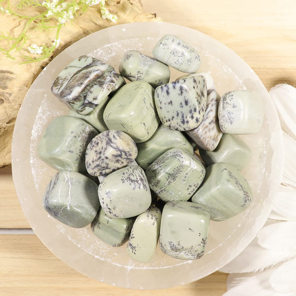 Light Jade Tumbled Stones (1 lb)