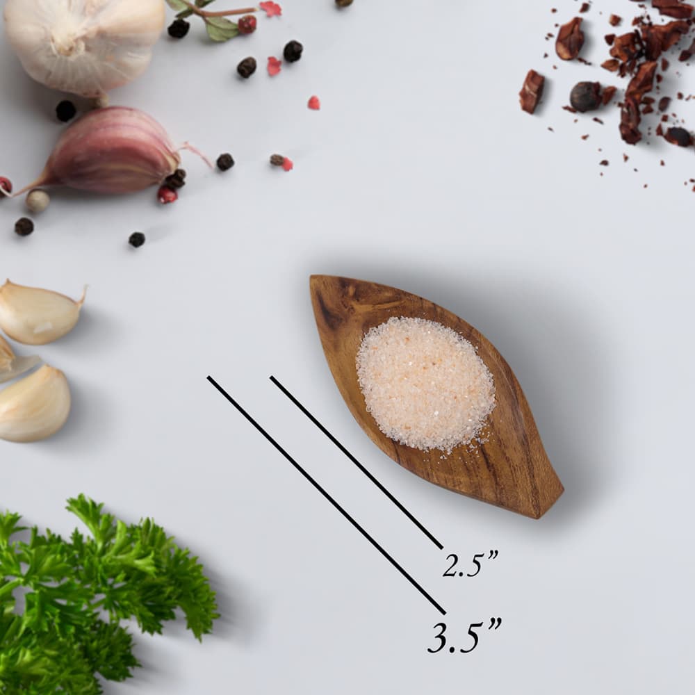 Teak Wood Mini Condiment Dish