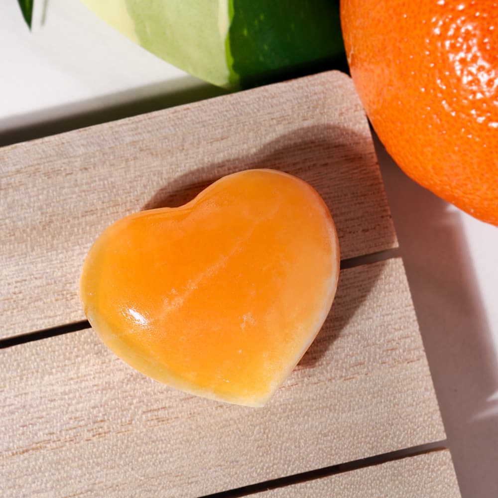 Orange Calcite Heart (Mini)