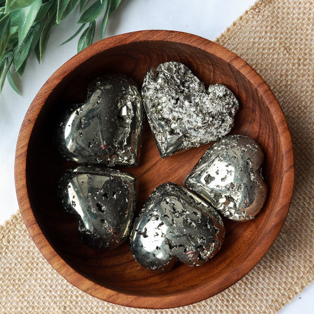 Natural Pyrite Heart (Small)