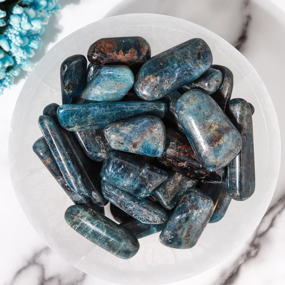 Blue Kyanite Tumbled Sticks (1/4 lb Bag)