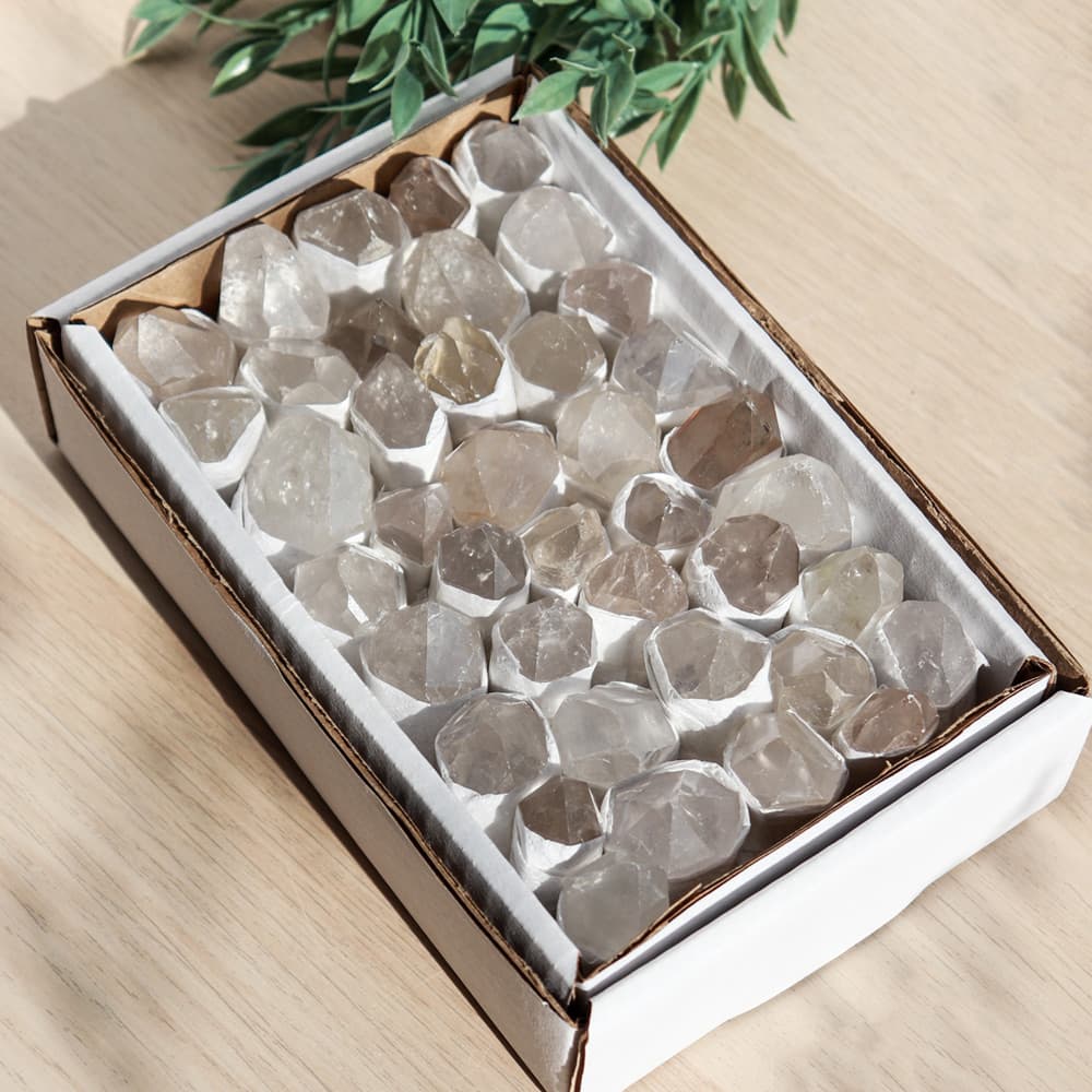 Clear Quartz Points Flat