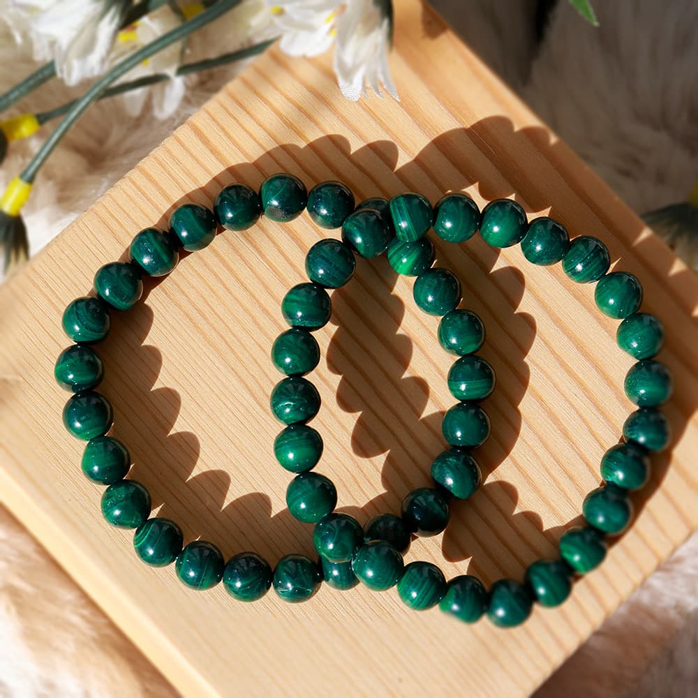 Malachite Bracelet Stretchable 8mm